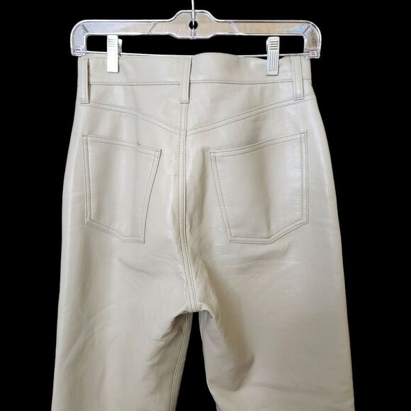 Agolde 90's Pinch waist Patent recycled leather pants‎ Sz 26 - Picture 9 of 12